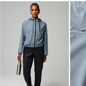 Fabletics Gray Hooded Jacket